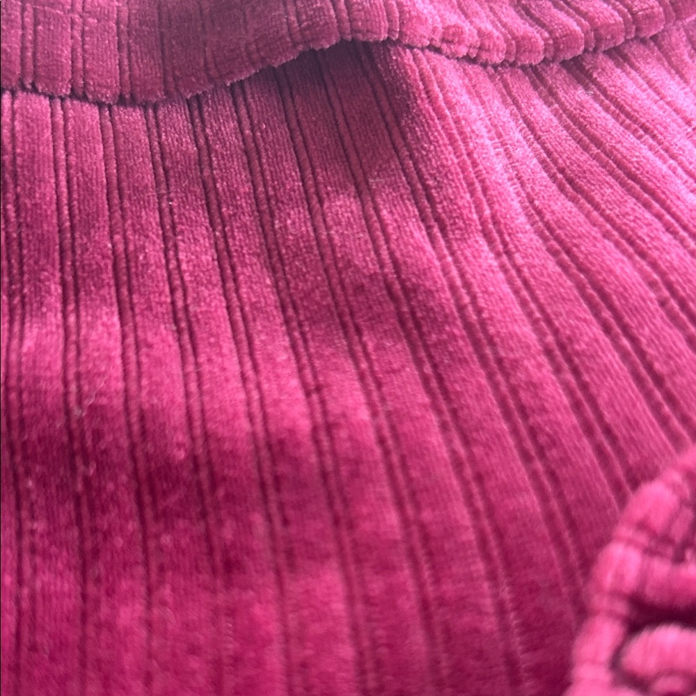 Laura Ashley Velour Ruffle Romper - Picture 2 of 4